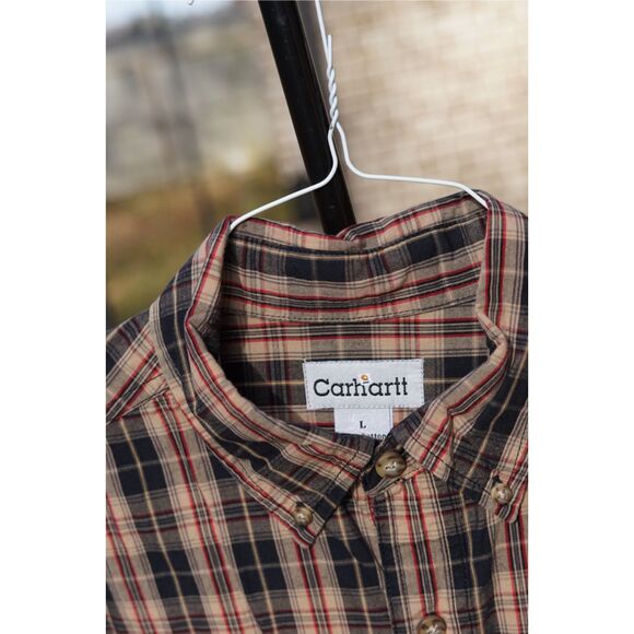 Carhartt Button-Up Plaid Brown - Picture 2 of 6
